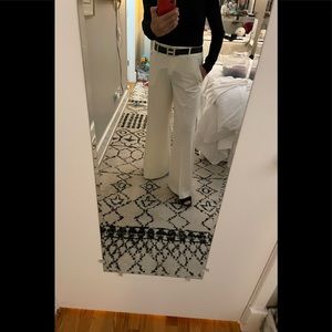 Neiman Marcus Cream Wide Leg Summer White Trousers! The New In Look this year!